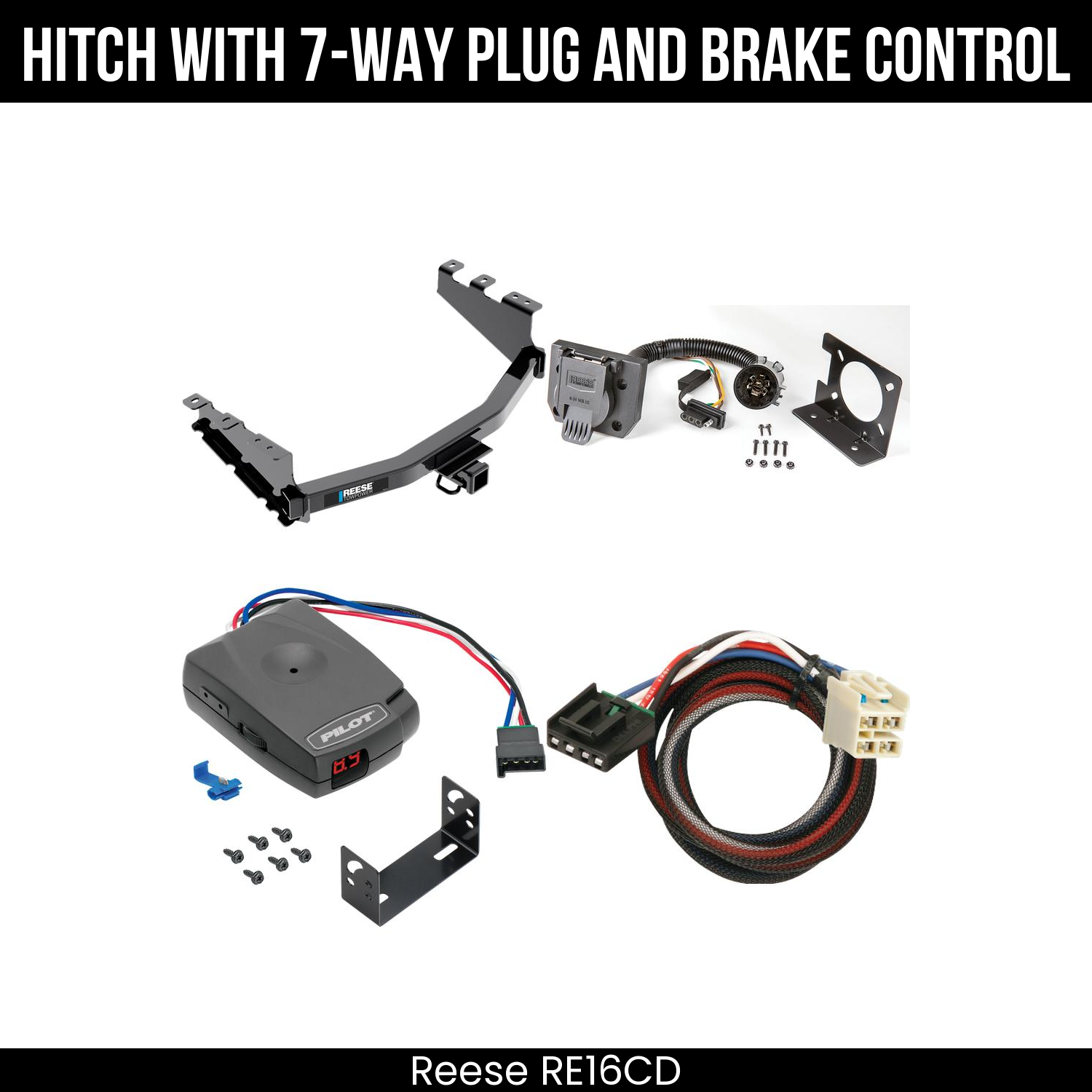 Trailer Hitch , 7-Way , Pro Series Pilot Brake Control