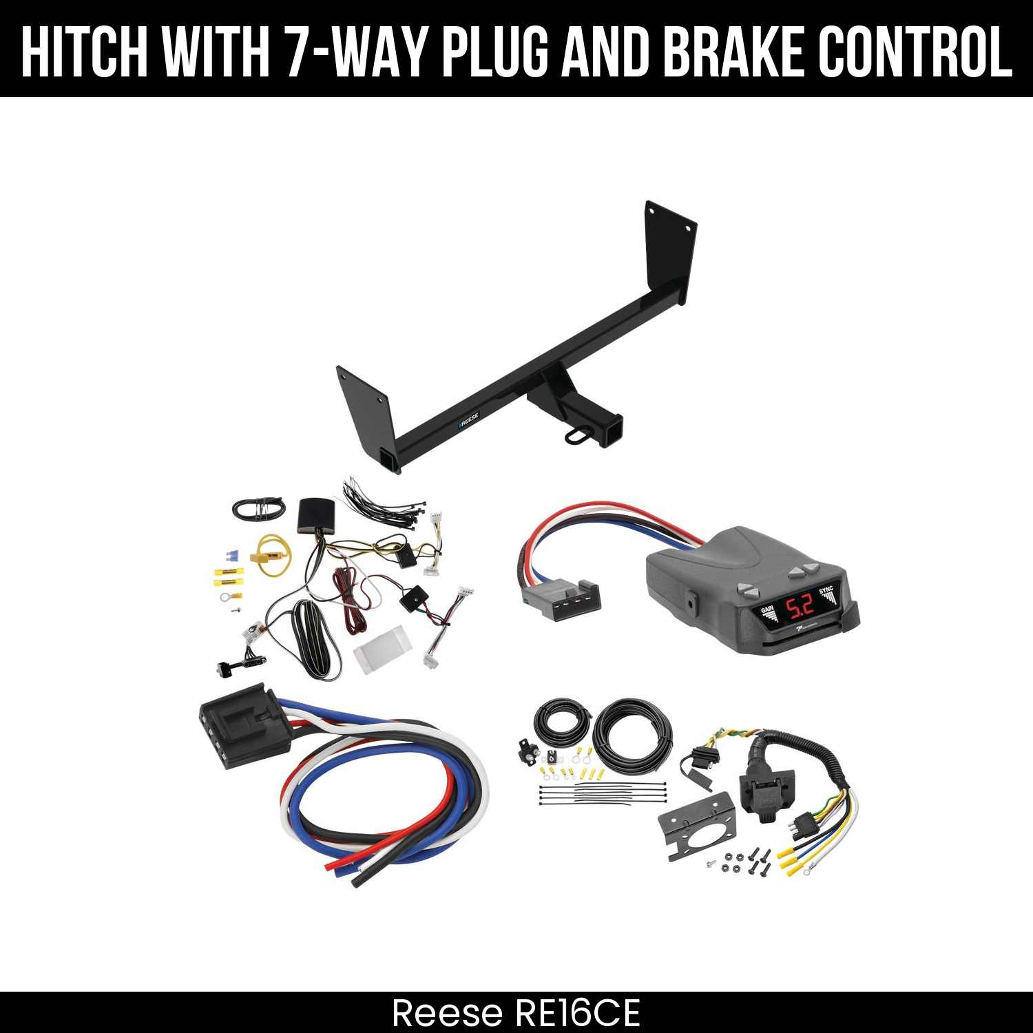 Trailer Hitch , 7-Way , Tekonsha Brakeman IV Brake Control