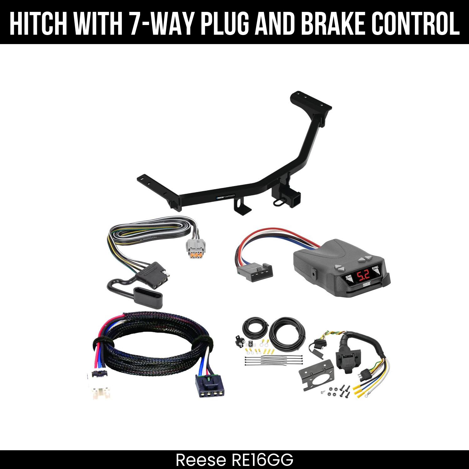 Trailer Hitch , 7-Way , Reese Brakeman IV Brake Control
