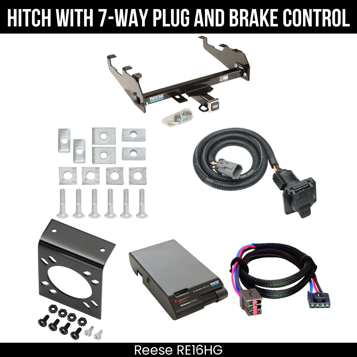 Trailer Hitch , 7-Way , Reese Brakeman Brake Control
