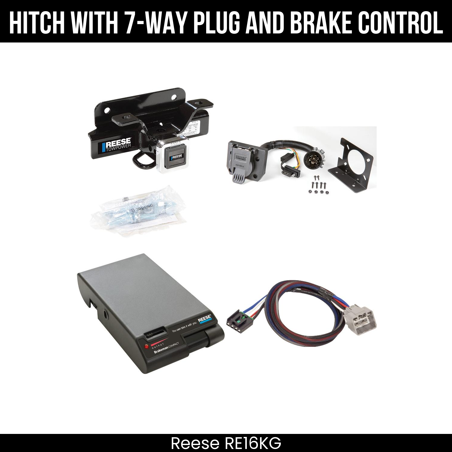 Trailer Hitch , 7-Way , Reese Brakeman Brake Control