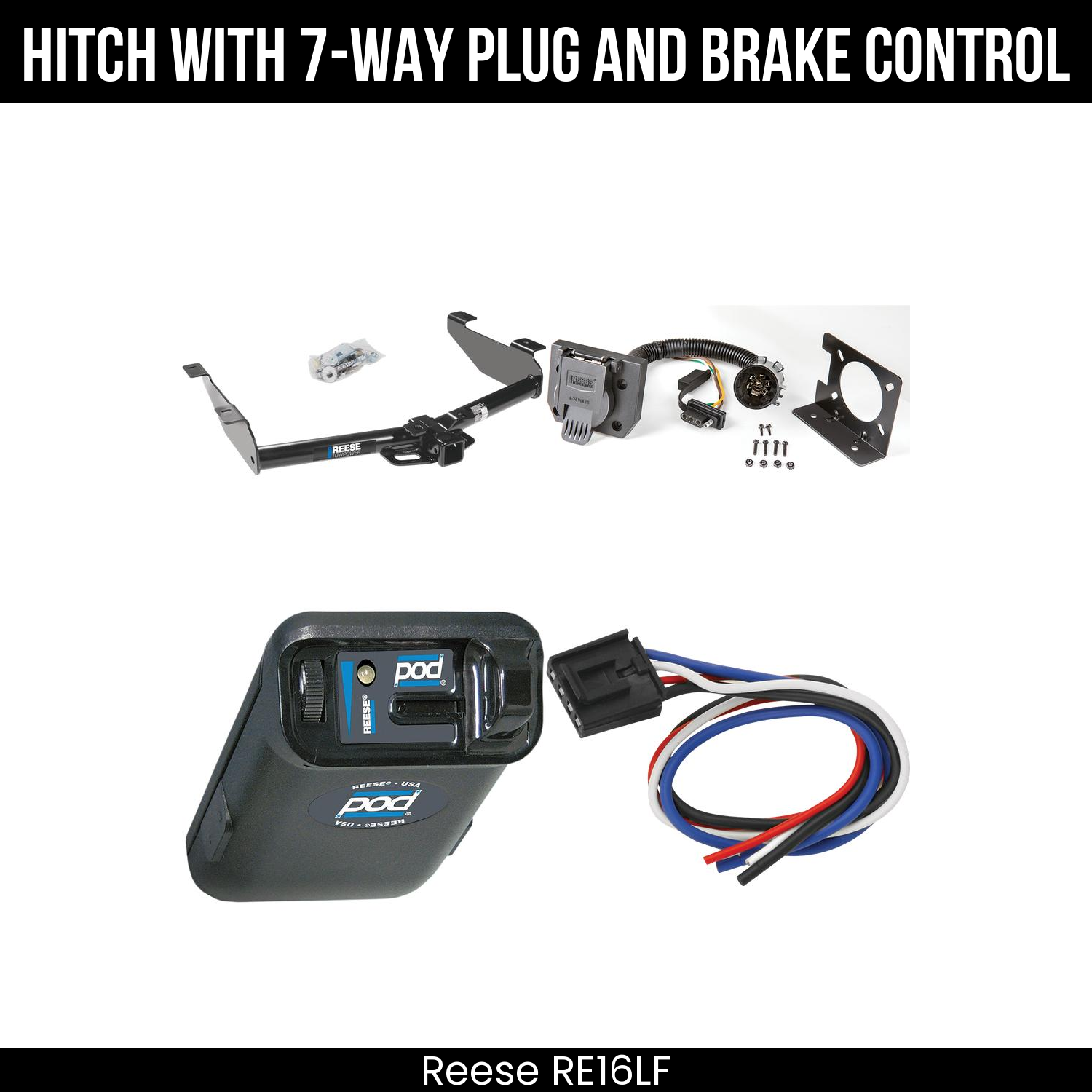 Trailer Hitch , 7-Way , Reese POD Brake Control
