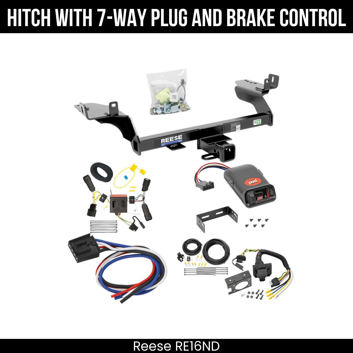 Trailer Hitch , 7-Way , Pro Series POD Brake Control