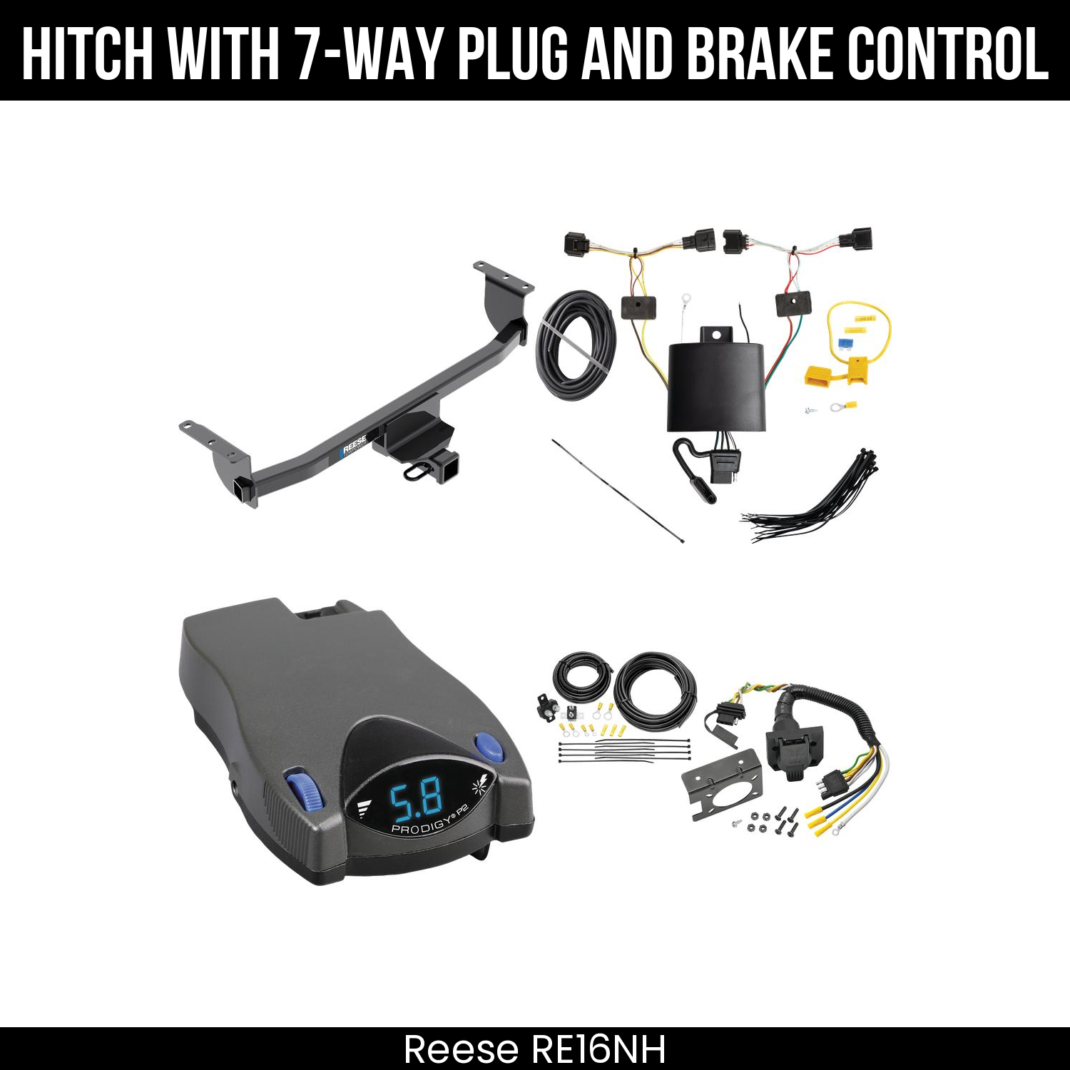 Trailer Hitch , 7-Way , Tekonsha Prodigy P2 Brake Control