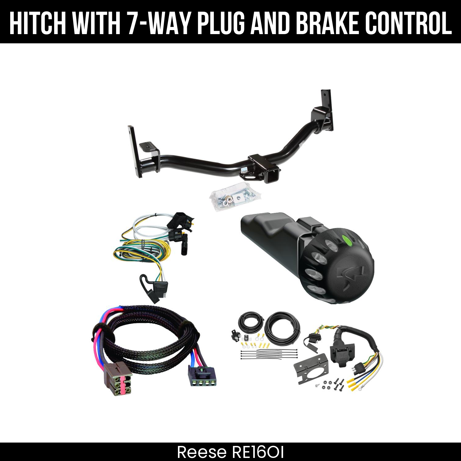 Reese RE16OI Hitch With 7 Way Plug And Brake Control Bundle Featureimg