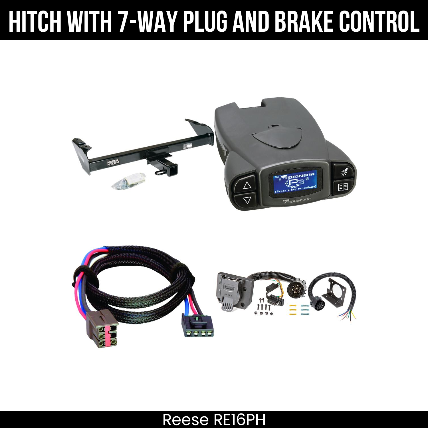 Trailer Hitch , 7-Way , Tekonsha Prodigy P3 Brake Control