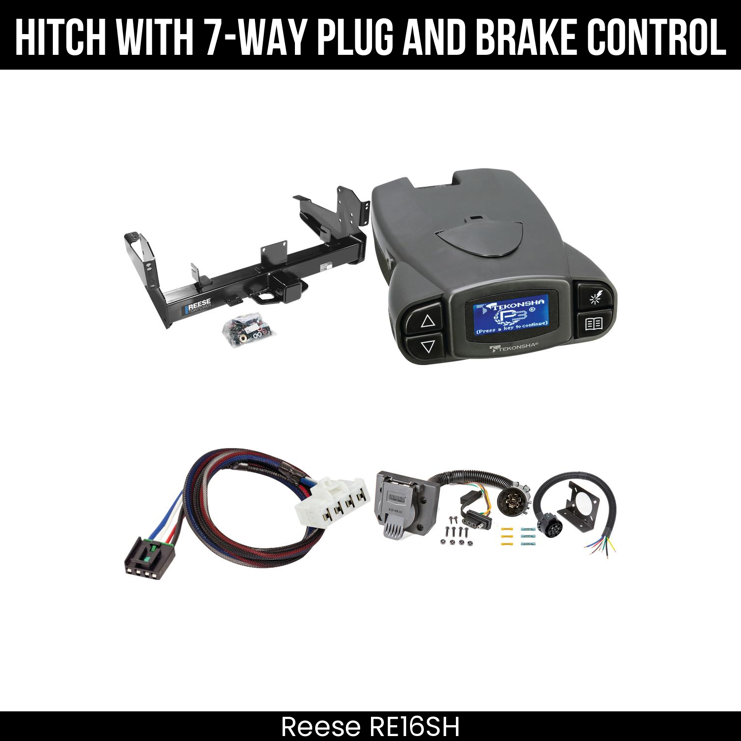 Trailer Hitch , 7-Way , Tekonsha Prodigy P3 Brake Control
