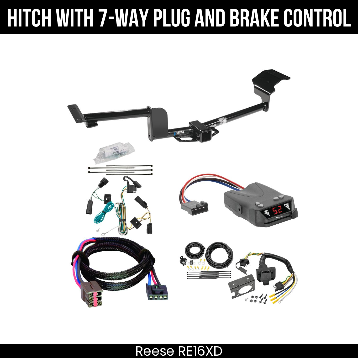 Trailer Hitch , 7-Way , Tekonsha Brakeman IV Brake Control
