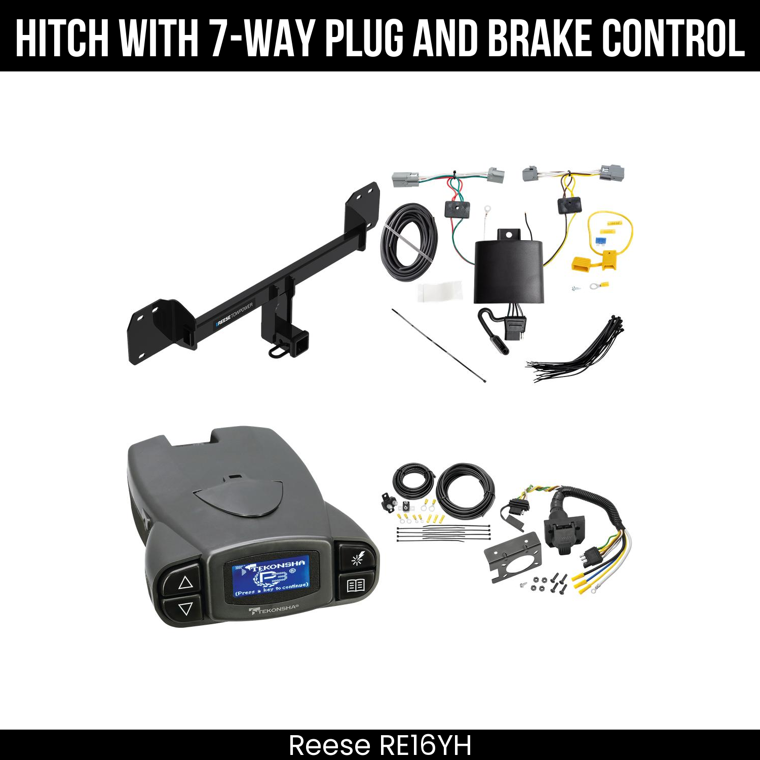 Trailer Hitch , 7-Way , Tekonsha Prodigy P3 Brake Control