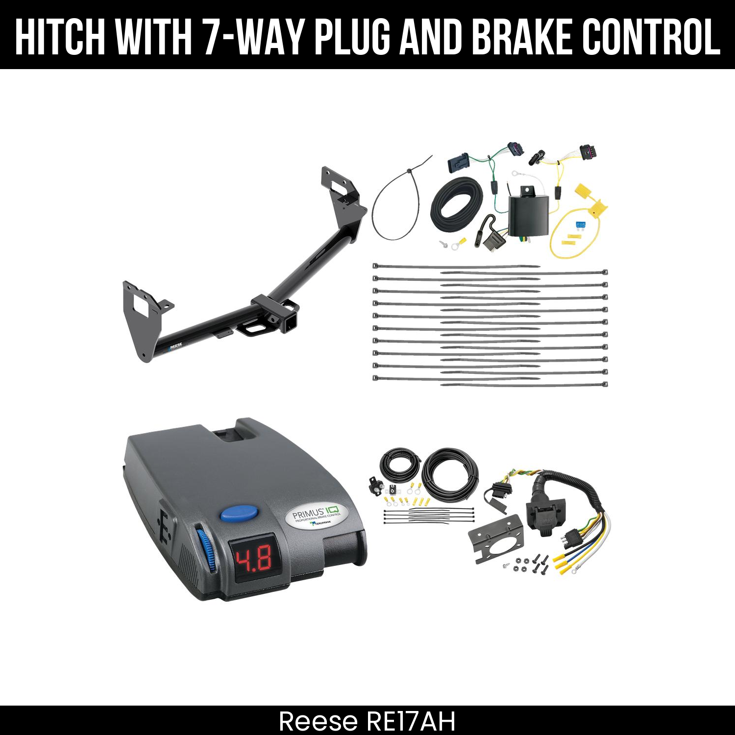 Trailer Hitch , 7-Way , Tekonsha Primus IQ Brake Control