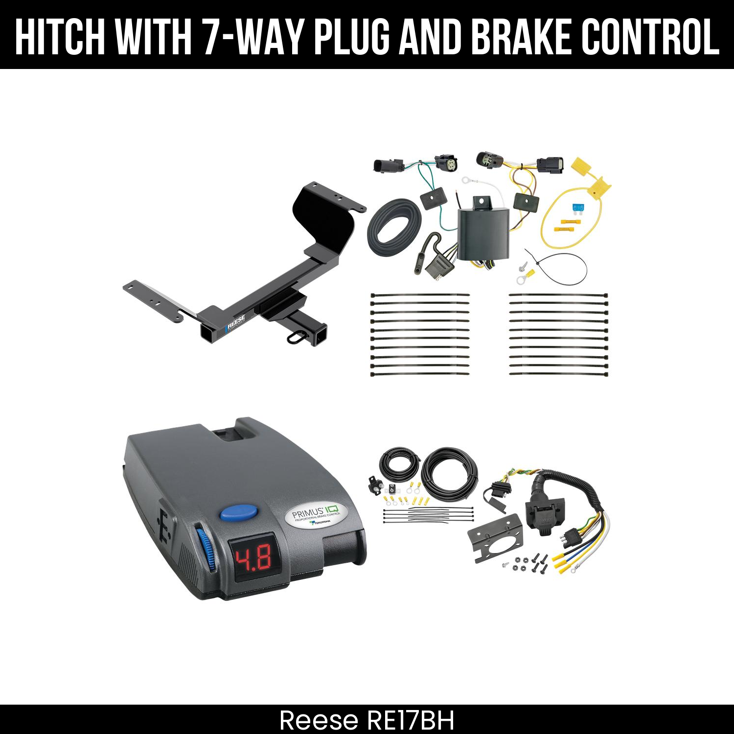 Trailer Hitch , 7-Way , Tekonsha Primus IQ Brake Control