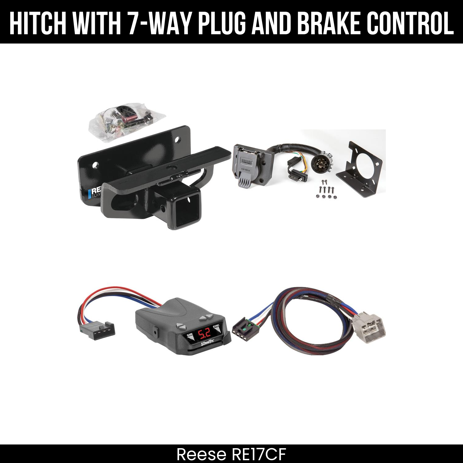 Trailer Hitch , 7-Way , Draw-Tite Activator IV Brake Control