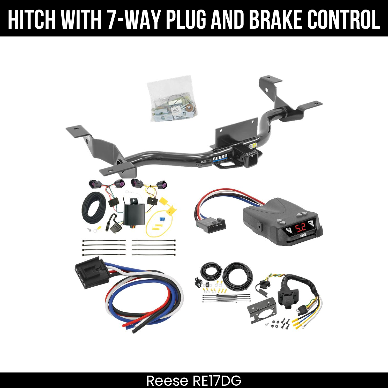 Trailer Hitch , 7-Way , Reese Brakeman IV Brake Control
