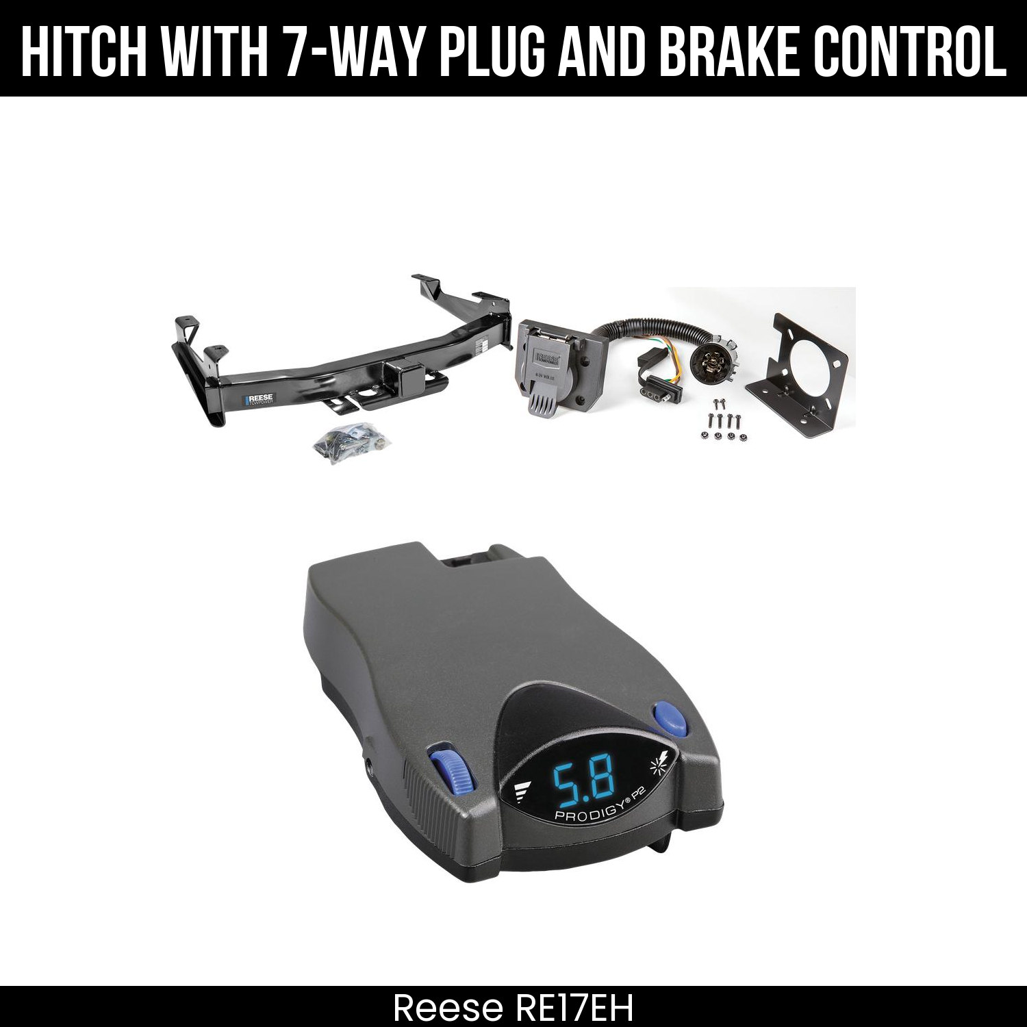 Trailer Hitch , 7-Way , Tekonsha Prodigy P2 Brake Control