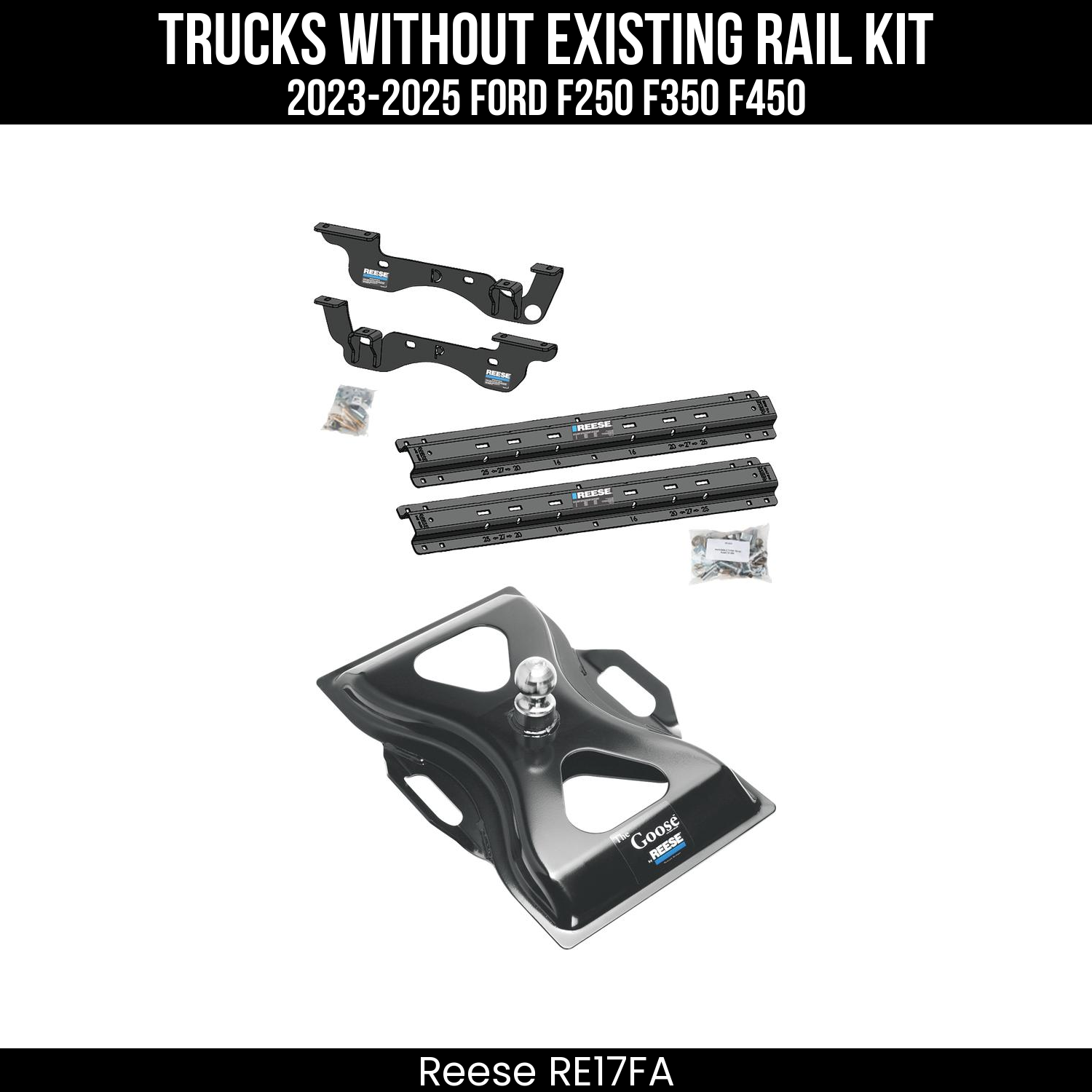 5th Wheel Hitch Custom Bracket,5th Wheel Hitch Rails Only,The Goose 5th Wheel Gooseneck Hitch