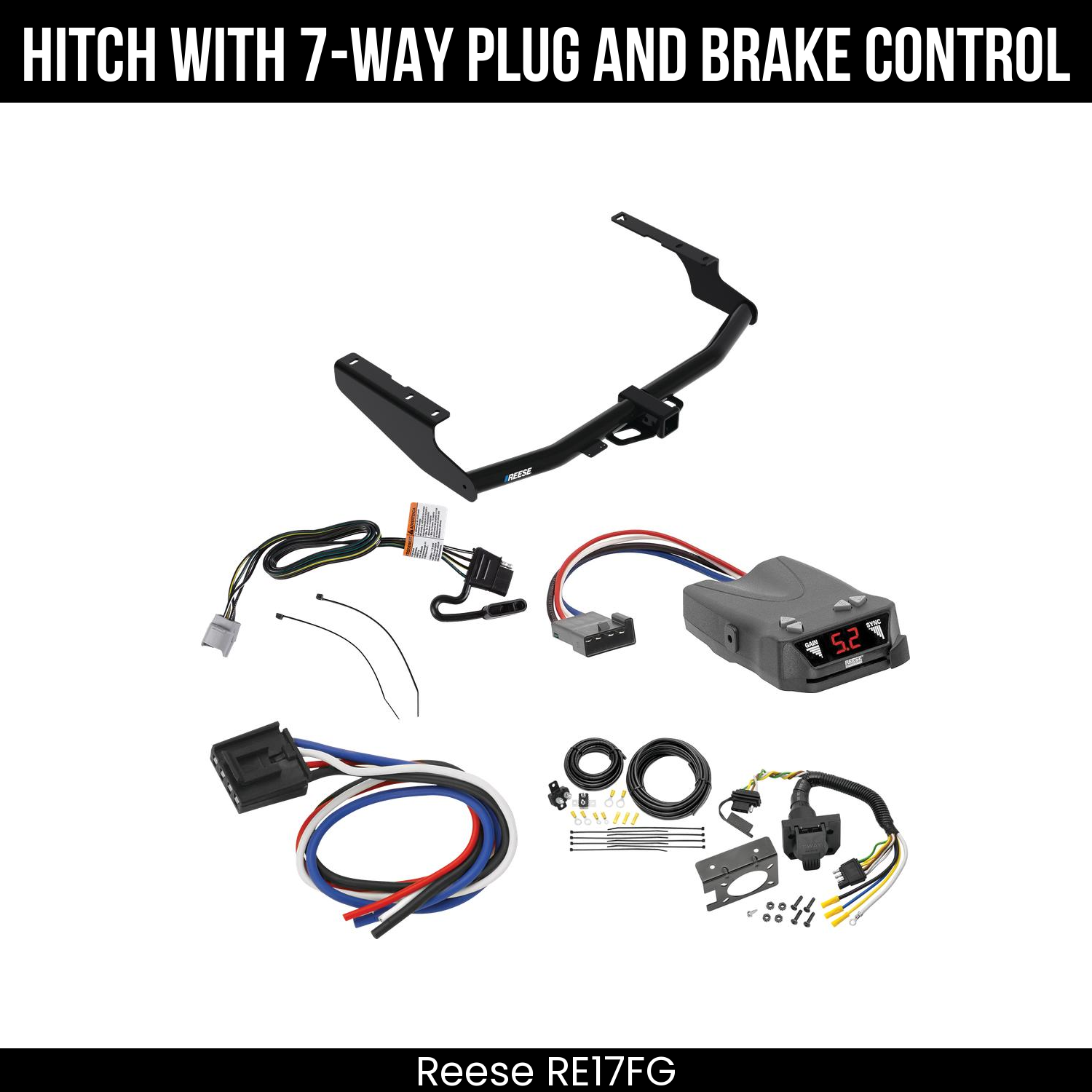 Trailer Hitch , 7-Way , Reese Brakeman IV Brake Control