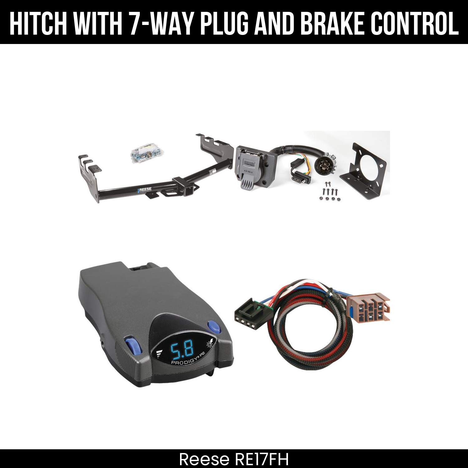 Trailer Hitch , 7-Way , Tekonsha Prodigy P2 Brake Control