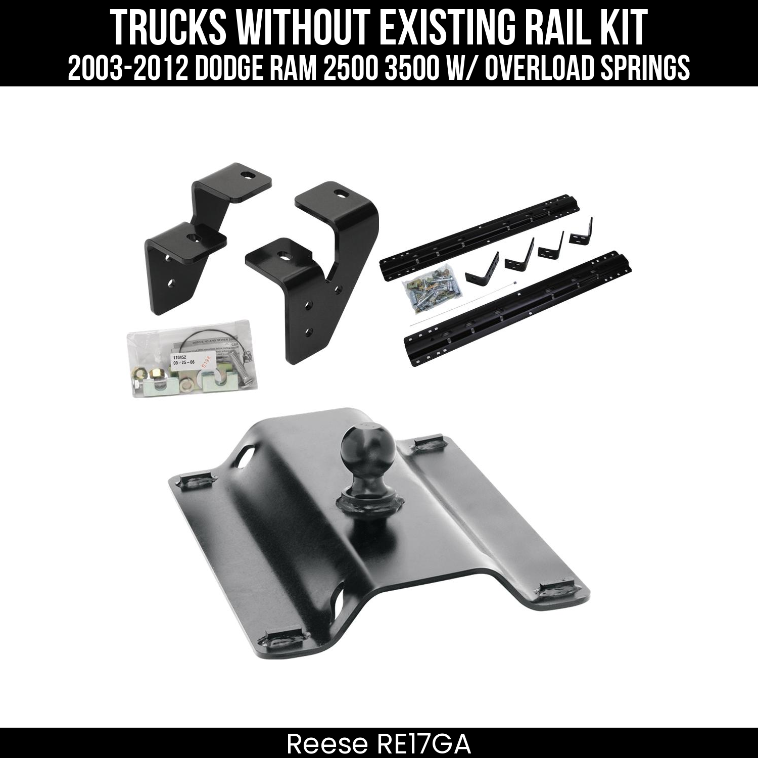 5th Wheel Hitch Bracket Kit,5th Wheel Hitch Mounting Rail & Bracket Kit,5th Wheel Gooseneck Hitch