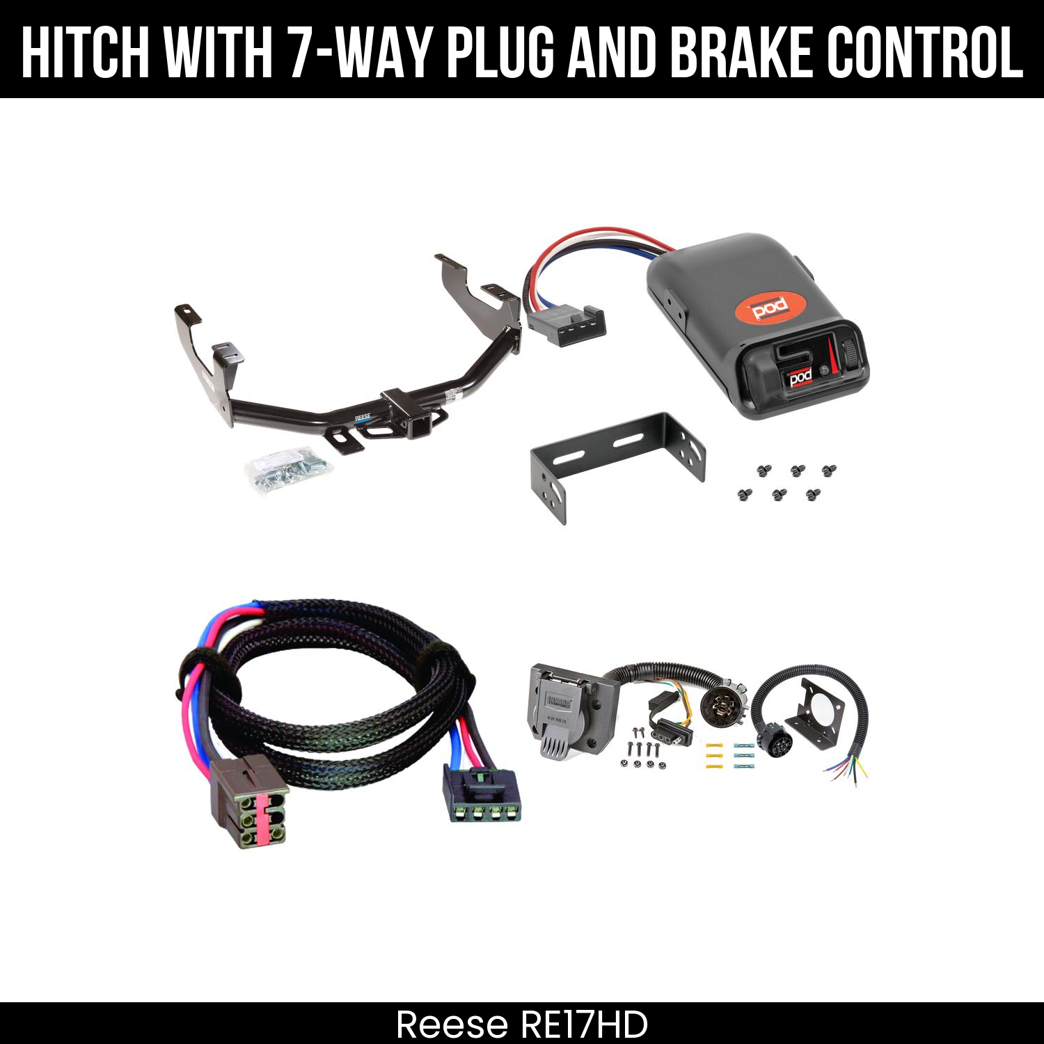 Trailer Hitch , 7-Way , Pro Series POD Brake Control