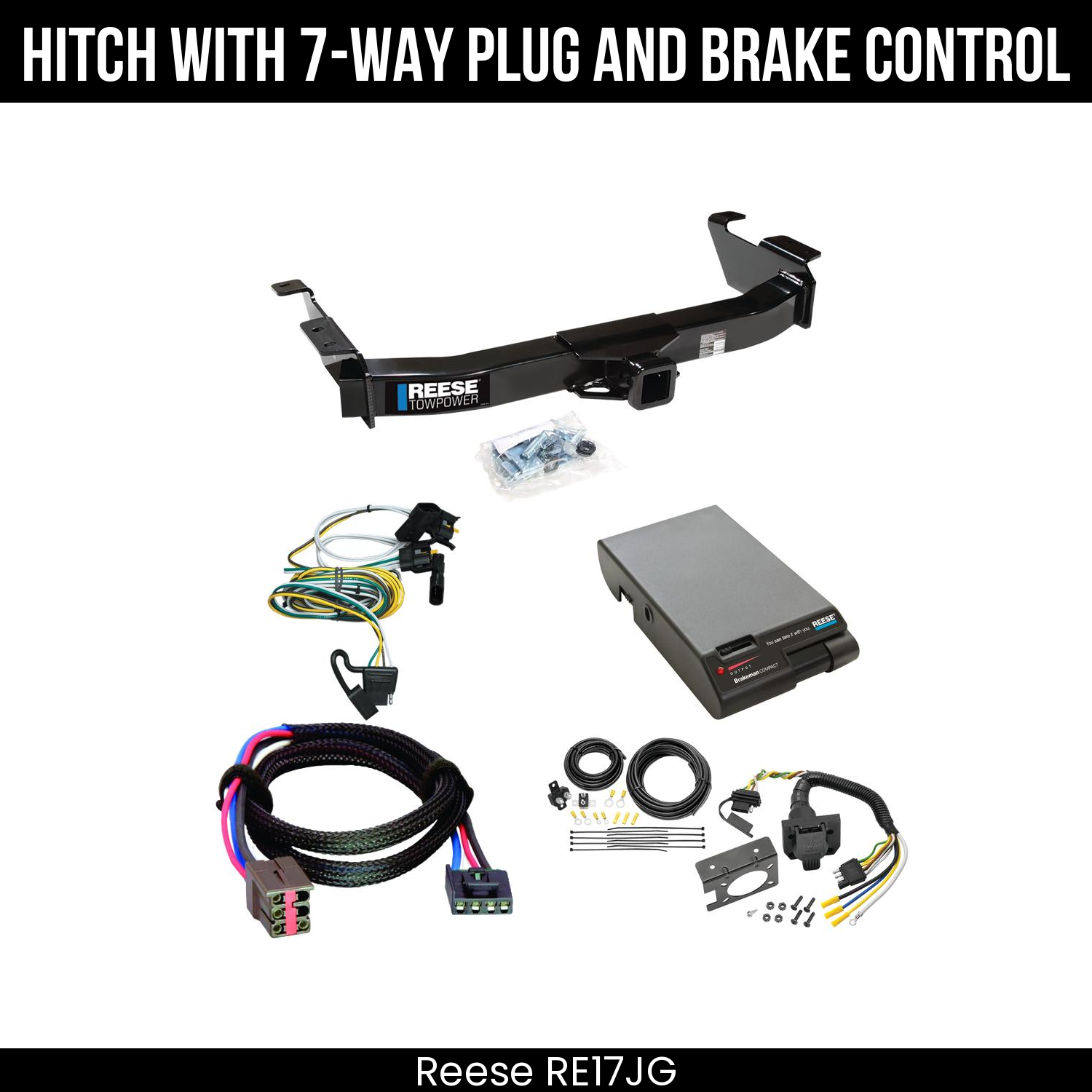 Trailer Hitch , 7-Way , Reese Brakeman Brake Control