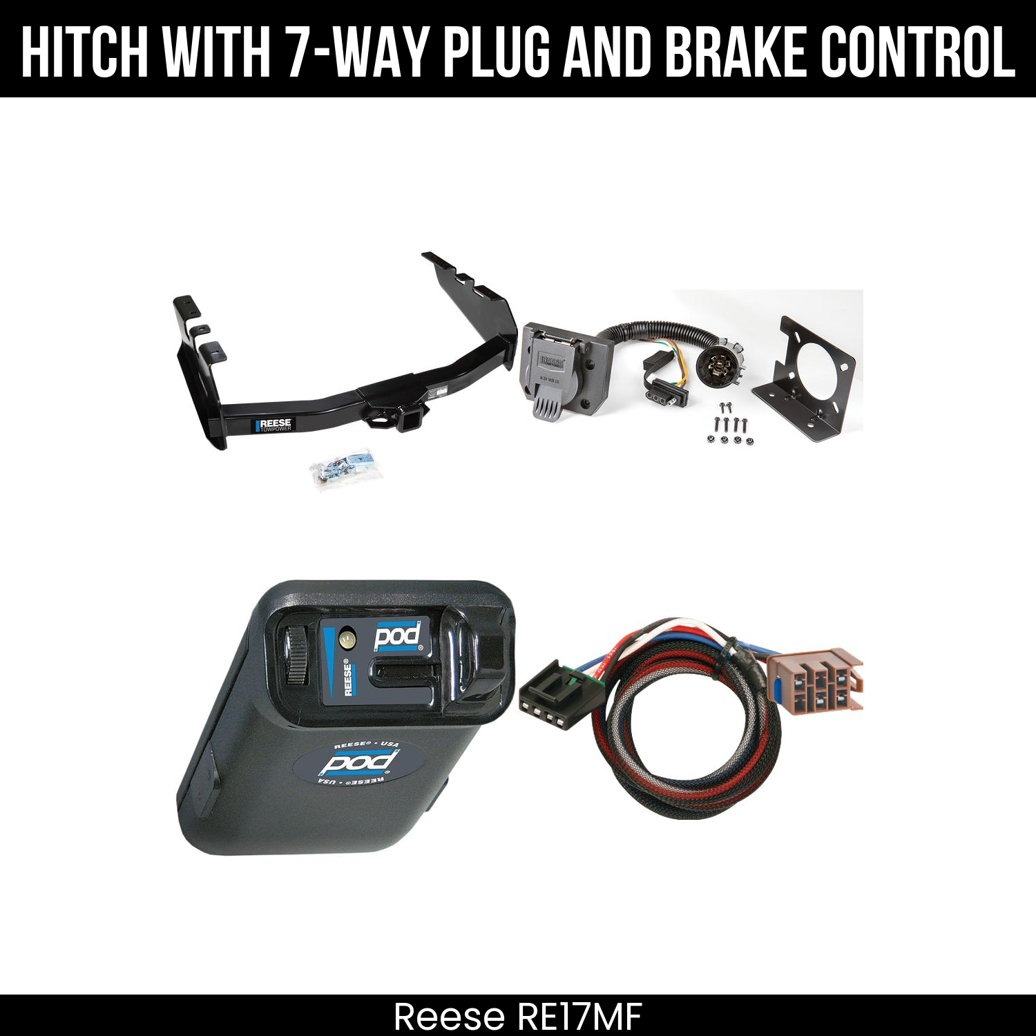 Trailer Hitch , 7-Way , Reese POD Brake Control