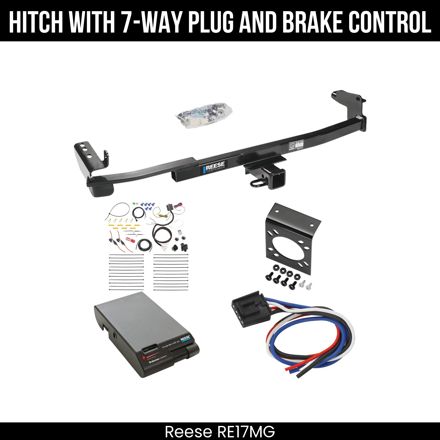 Trailer Hitch , 7-Way , Reese Brakeman Brake Control
