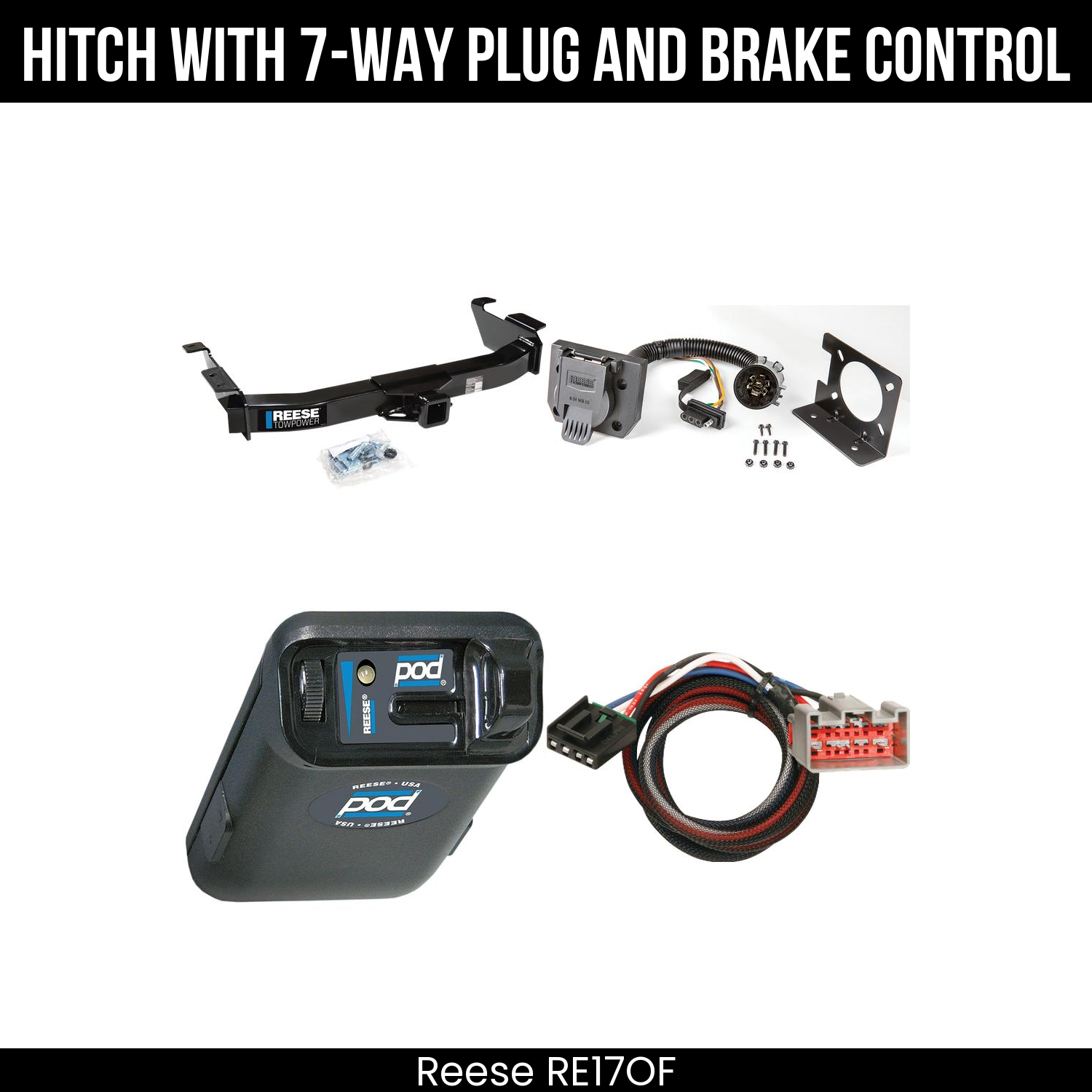 Trailer Hitch , 7-Way , Reese POD Brake Control