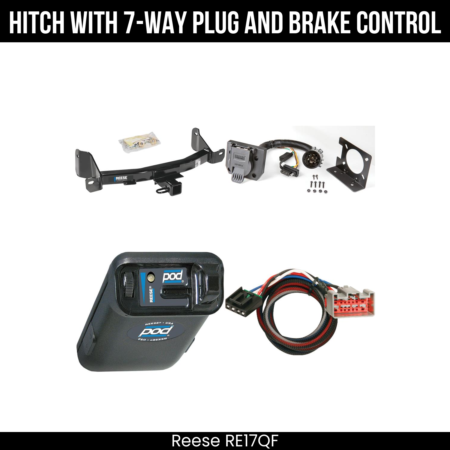 Trailer Hitch , 7-Way , Reese POD Brake Control