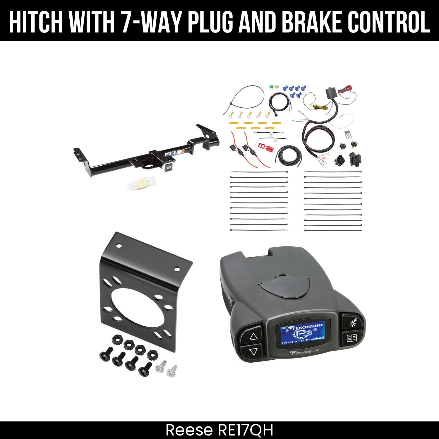 Trailer Hitch , 7-Way , Tekonsha Prodigy P3 Brake Control