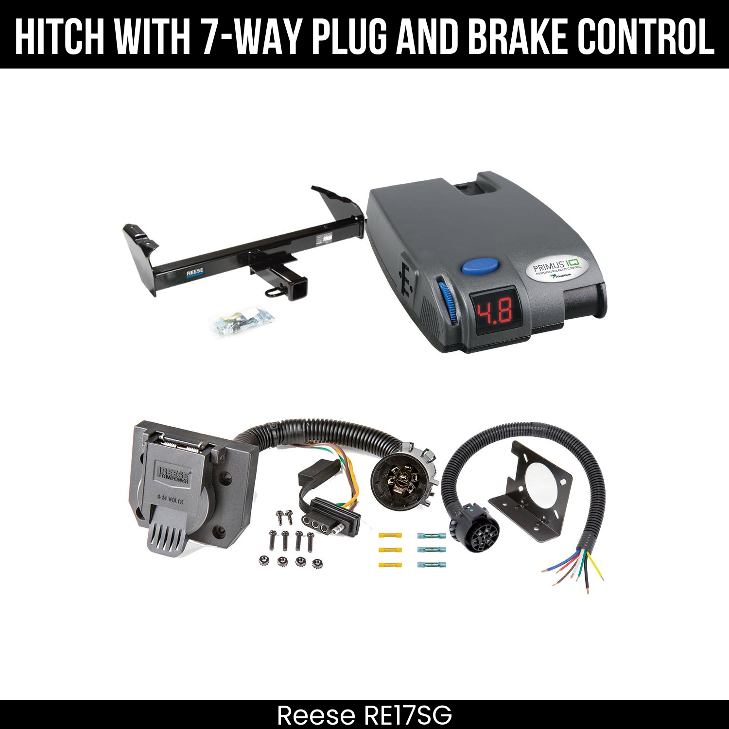 Trailer Hitch , 7-Way , Tekonsha Primus IQ Brake Control