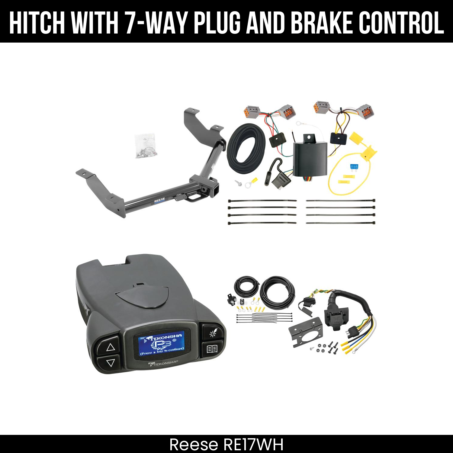Trailer Hitch , 7-Way , Tekonsha Prodigy P3 Brake Control