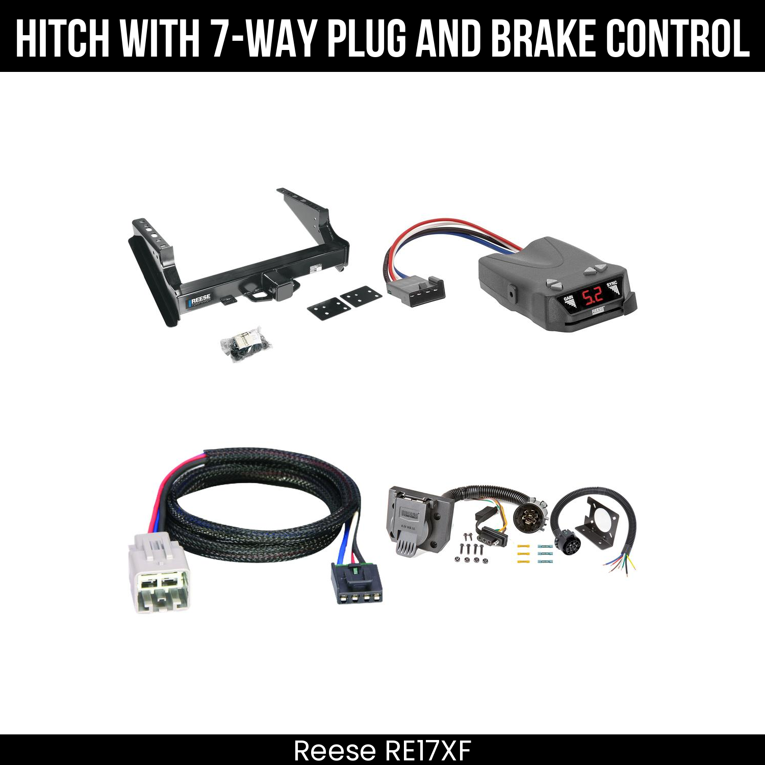 Trailer Hitch , 7-Way , Reese Brakeman IV Brake Control