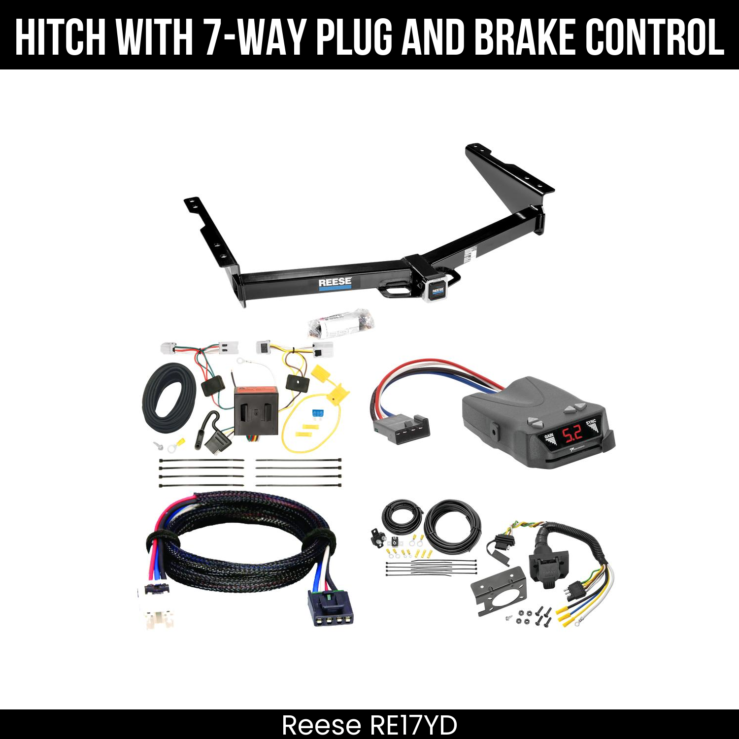 Trailer Hitch , 7-Way , Tekonsha Brakeman IV Brake Control