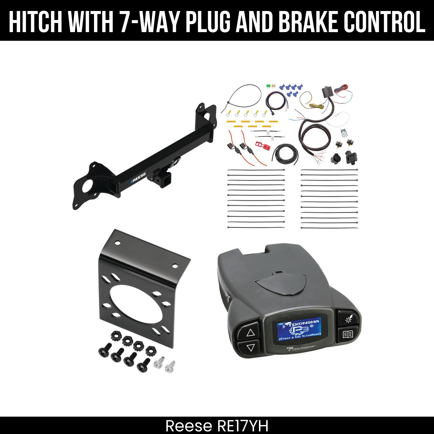 Trailer Hitch , 7-Way , Tekonsha Prodigy P3 Brake Control