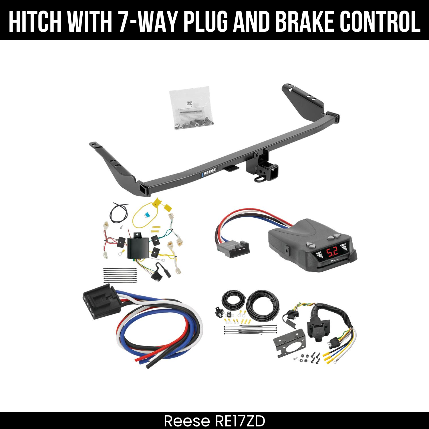 Trailer Hitch , 7-Way , Tekonsha Brakeman IV Brake Control
