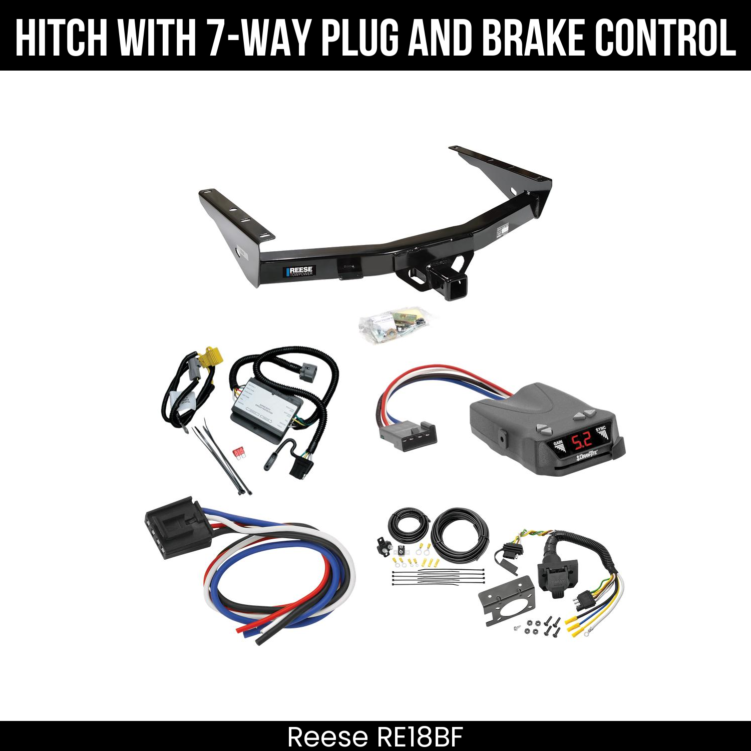 Trailer Hitch , 7-Way , Draw-Tite Activator IV Brake Control