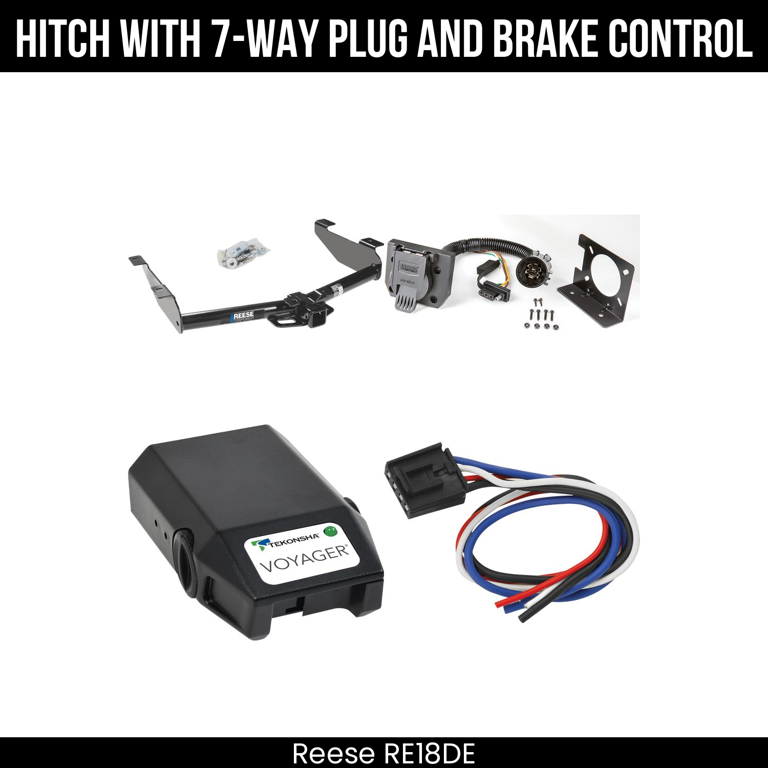 Trailer Hitch , 7-Way , Tekonsha Voyager Brake Control