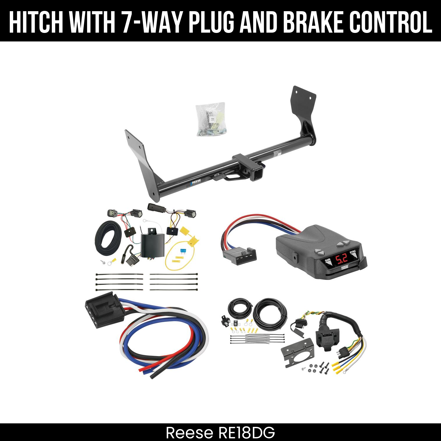 Trailer Hitch , 7-Way , Reese Brakeman IV Brake Control