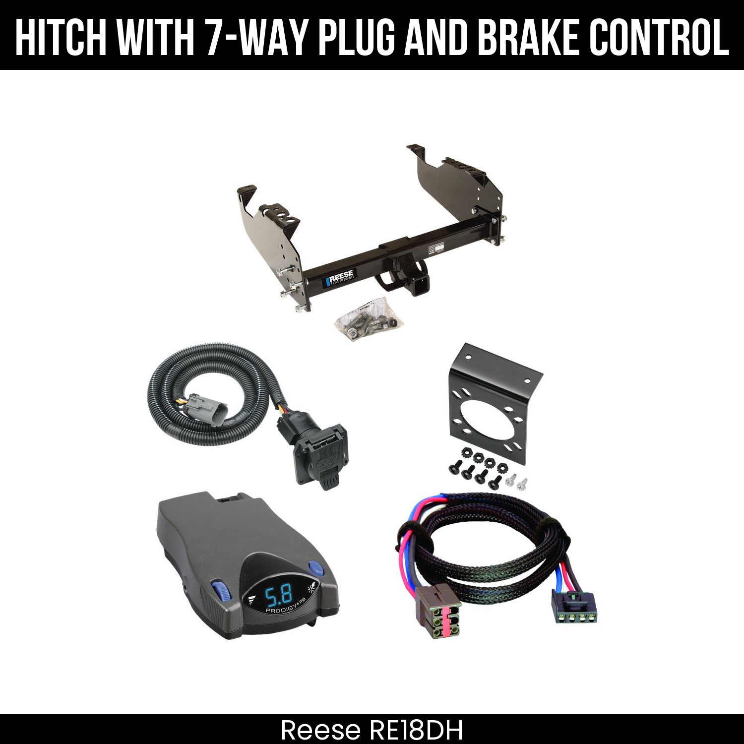 Trailer Hitch , 7-Way , Tekonsha Prodigy P2 Brake Control