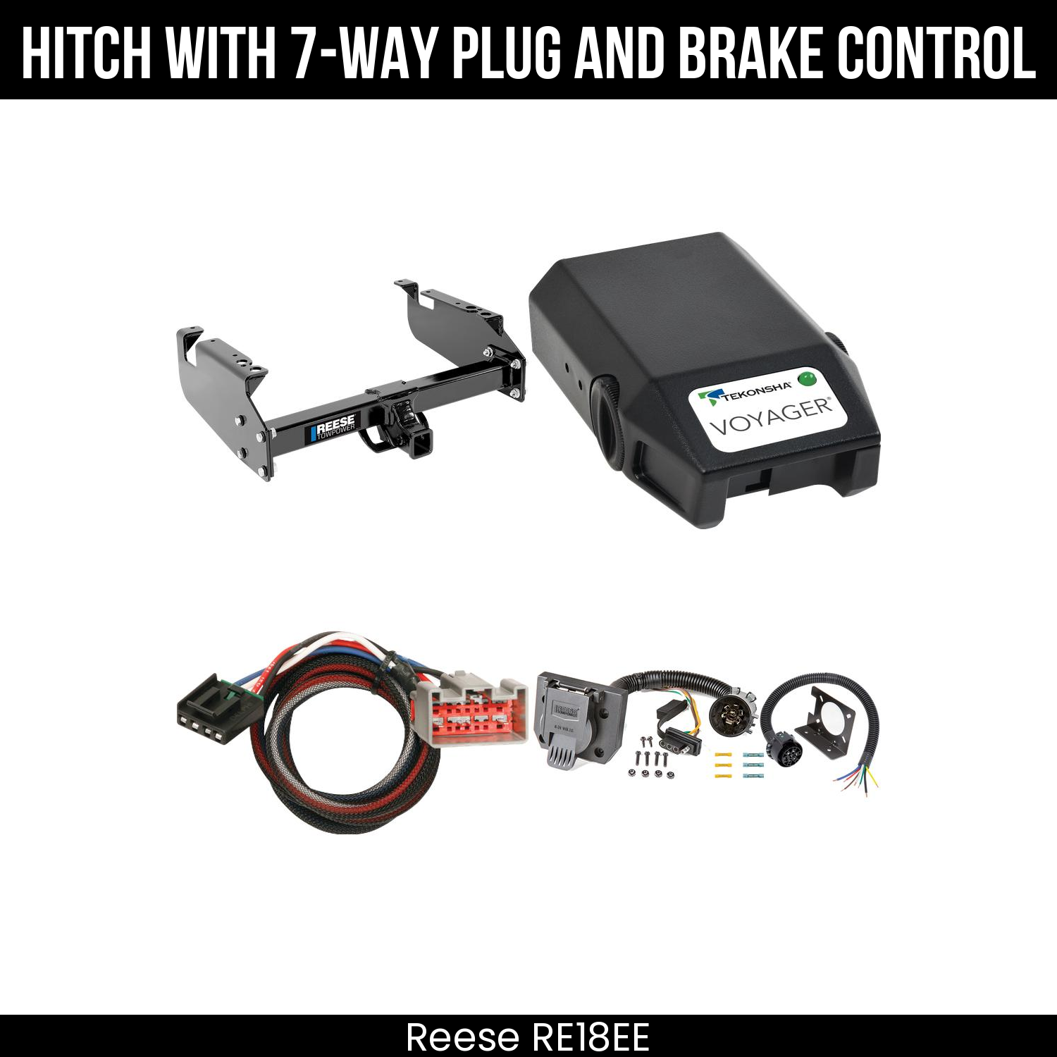 Trailer Hitch , 7-Way , Tekonsha Voyager Brake Control