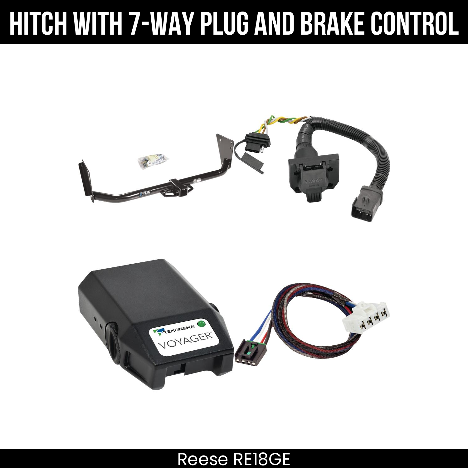 Trailer Hitch , 7-Way , Tekonsha Voyager Brake Control