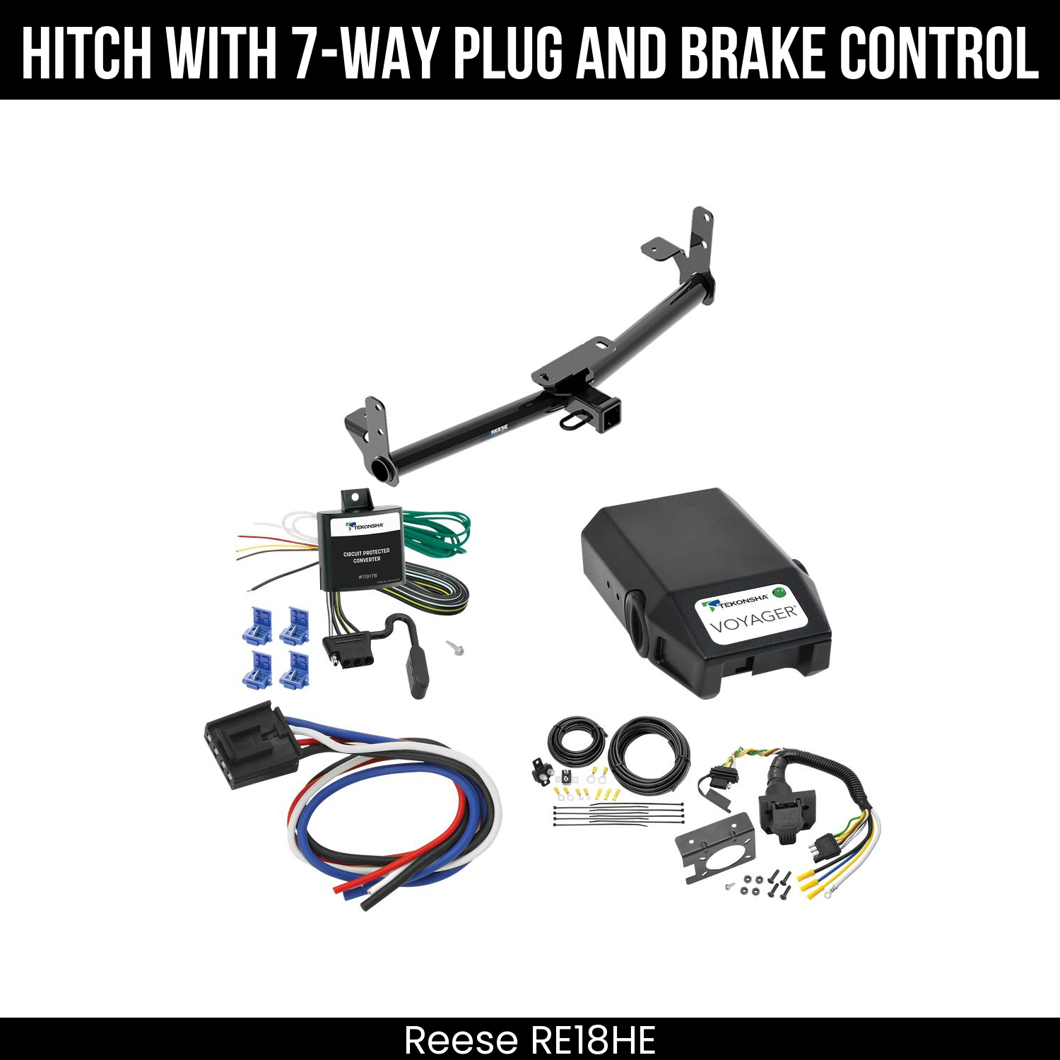 Trailer Hitch , 7-Way , Tekonsha Voyager Brake Control