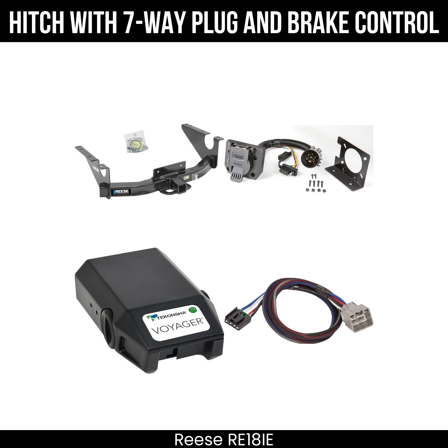 Trailer Hitch , 7-Way , Tekonsha Voyager Brake Control