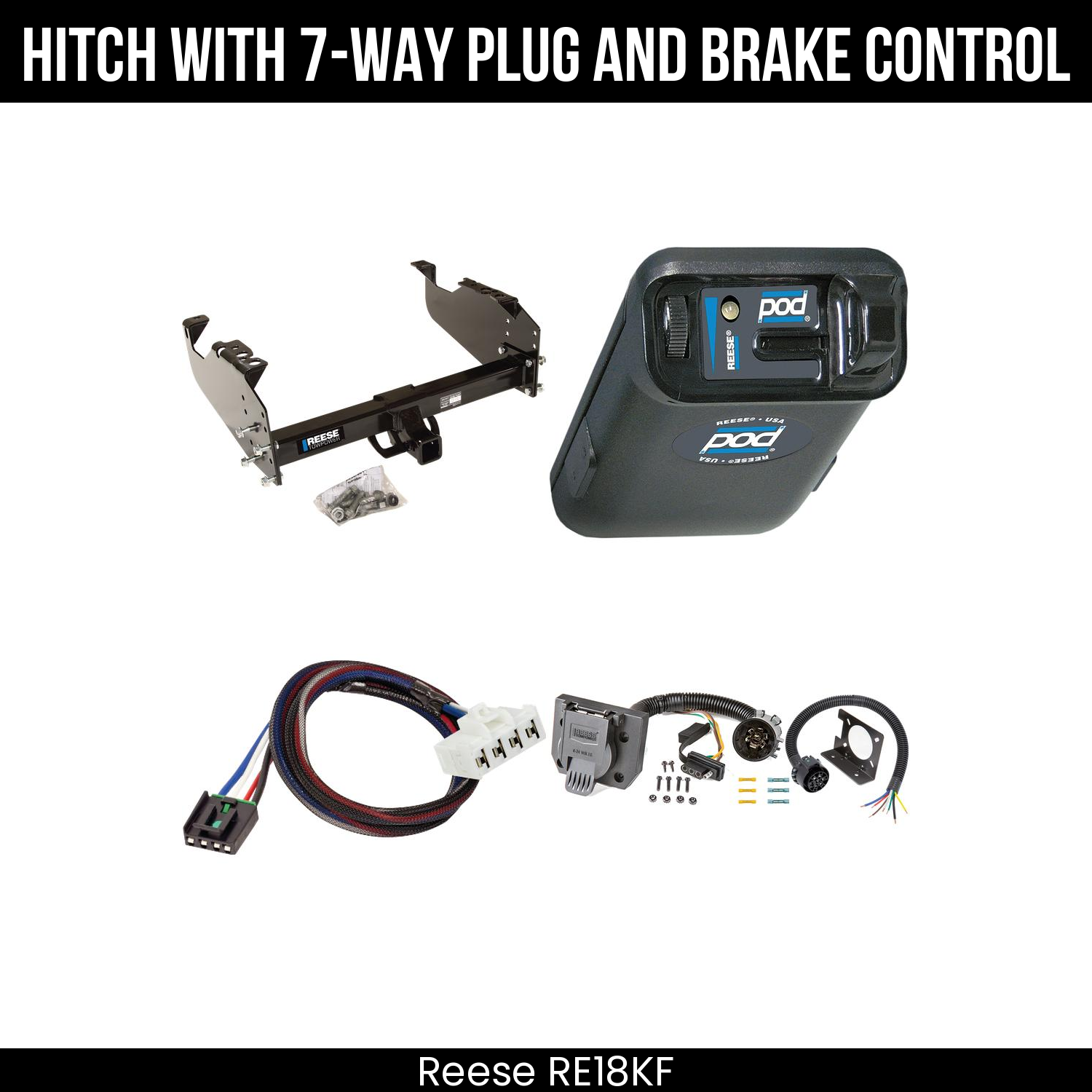Trailer Hitch , 7-Way , Reese POD Brake Control
