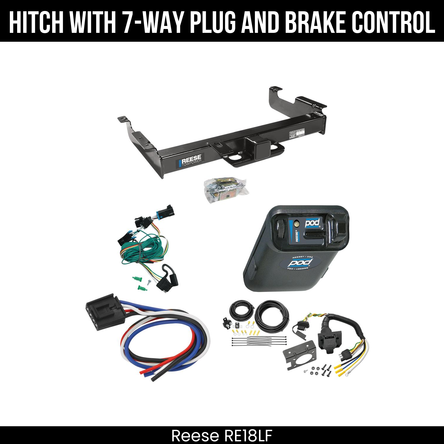 Trailer Hitch , 7-Way , Reese POD Brake Control