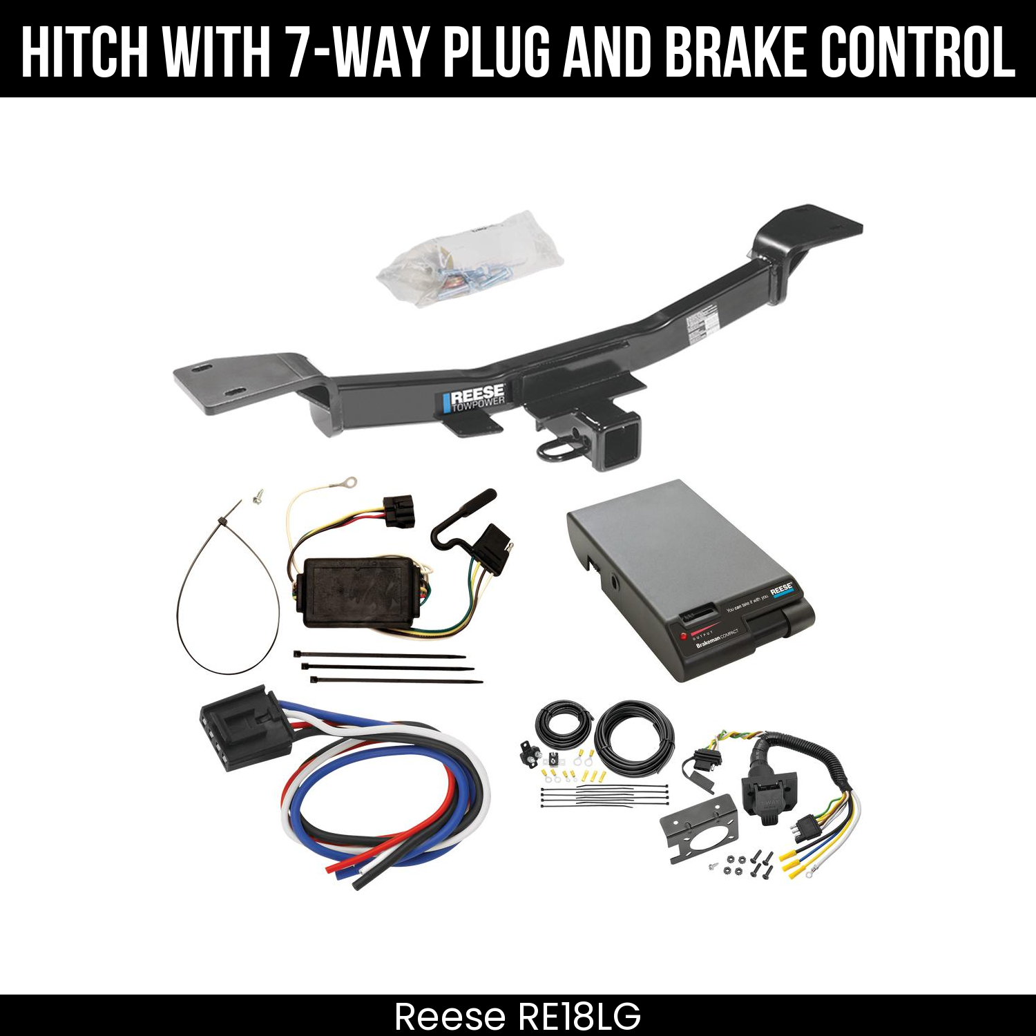 Trailer Hitch , 7-Way , Reese Brakeman Brake Control