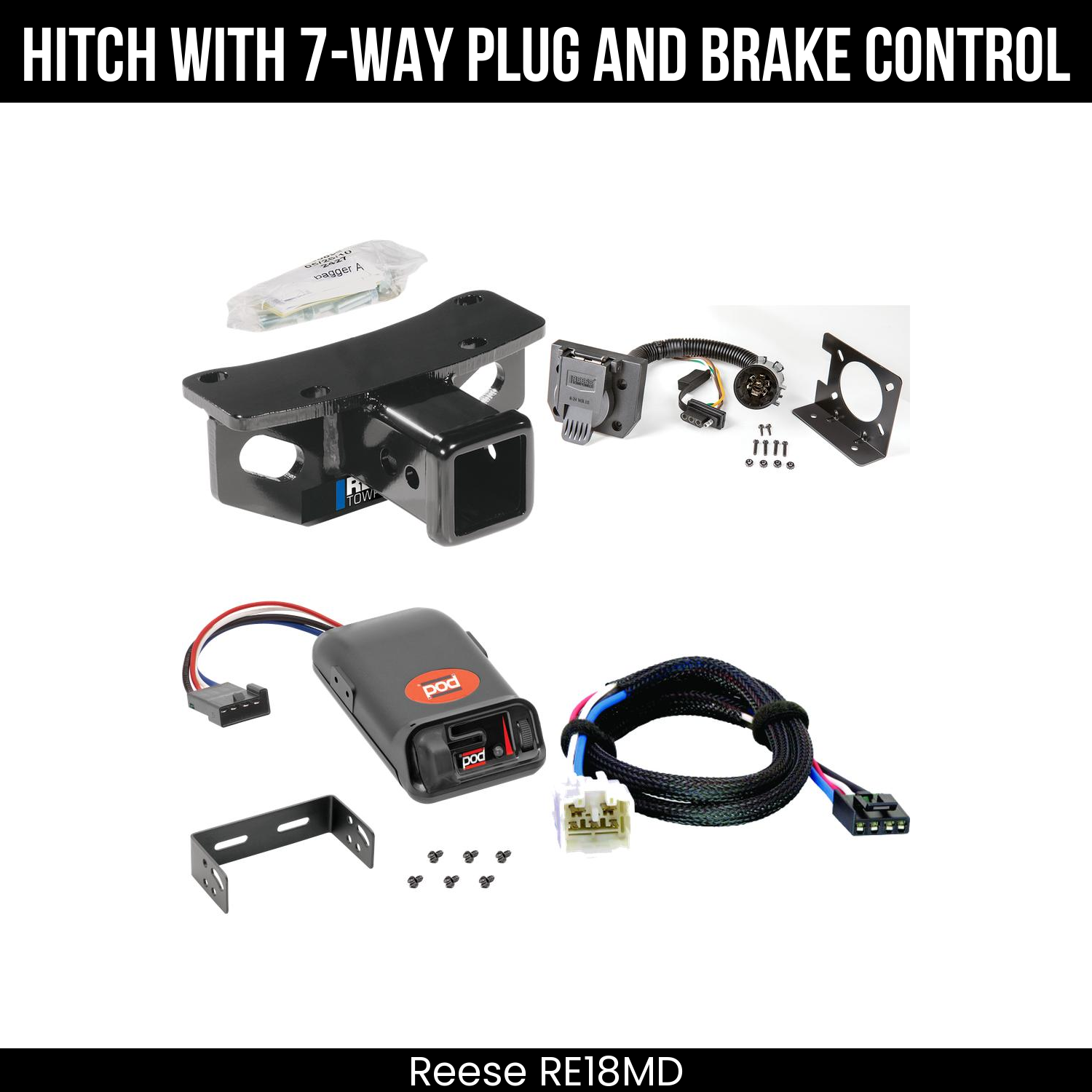 Trailer Hitch , 7-Way , Pro Series POD Brake Control