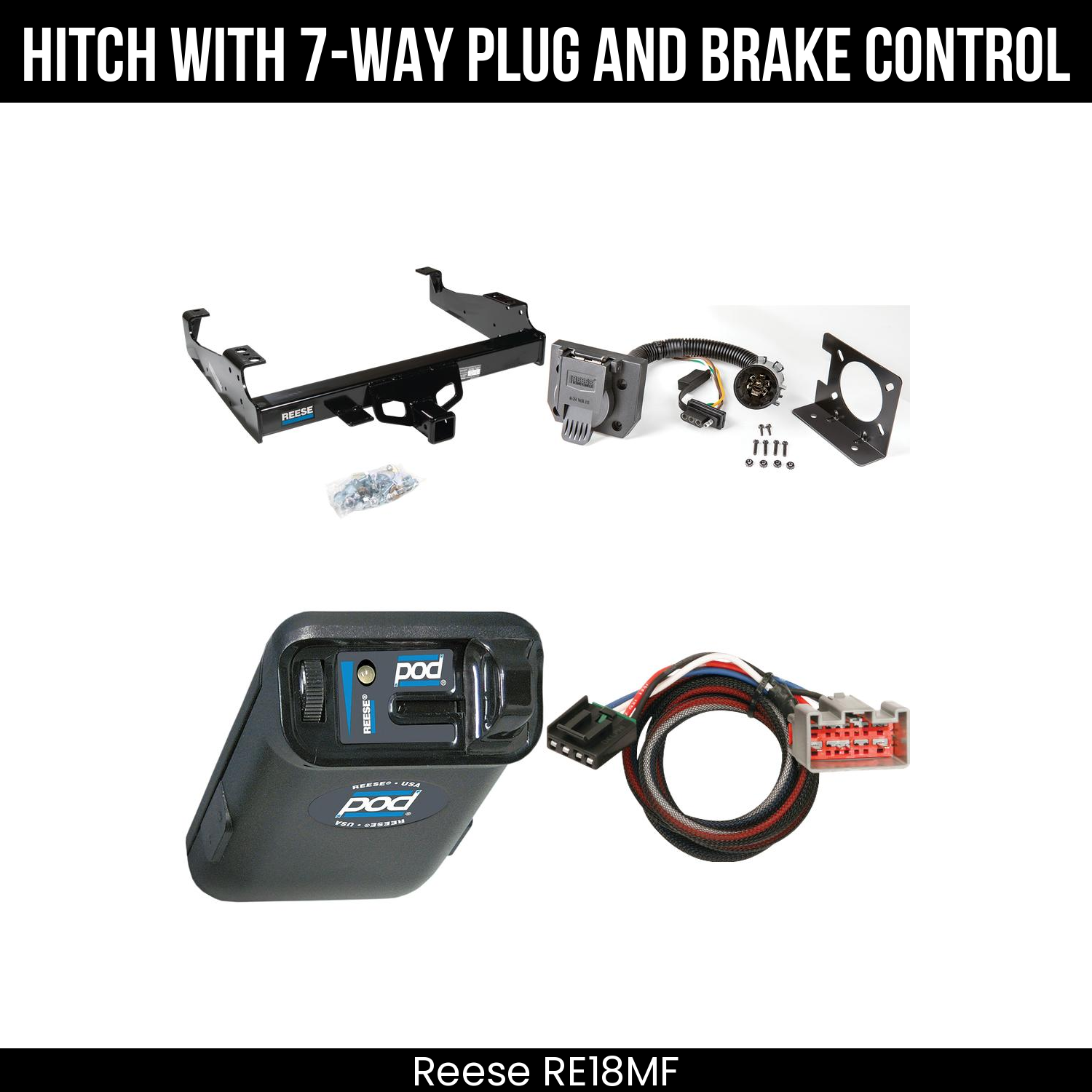 Trailer Hitch , 7-Way , Reese POD Brake Control