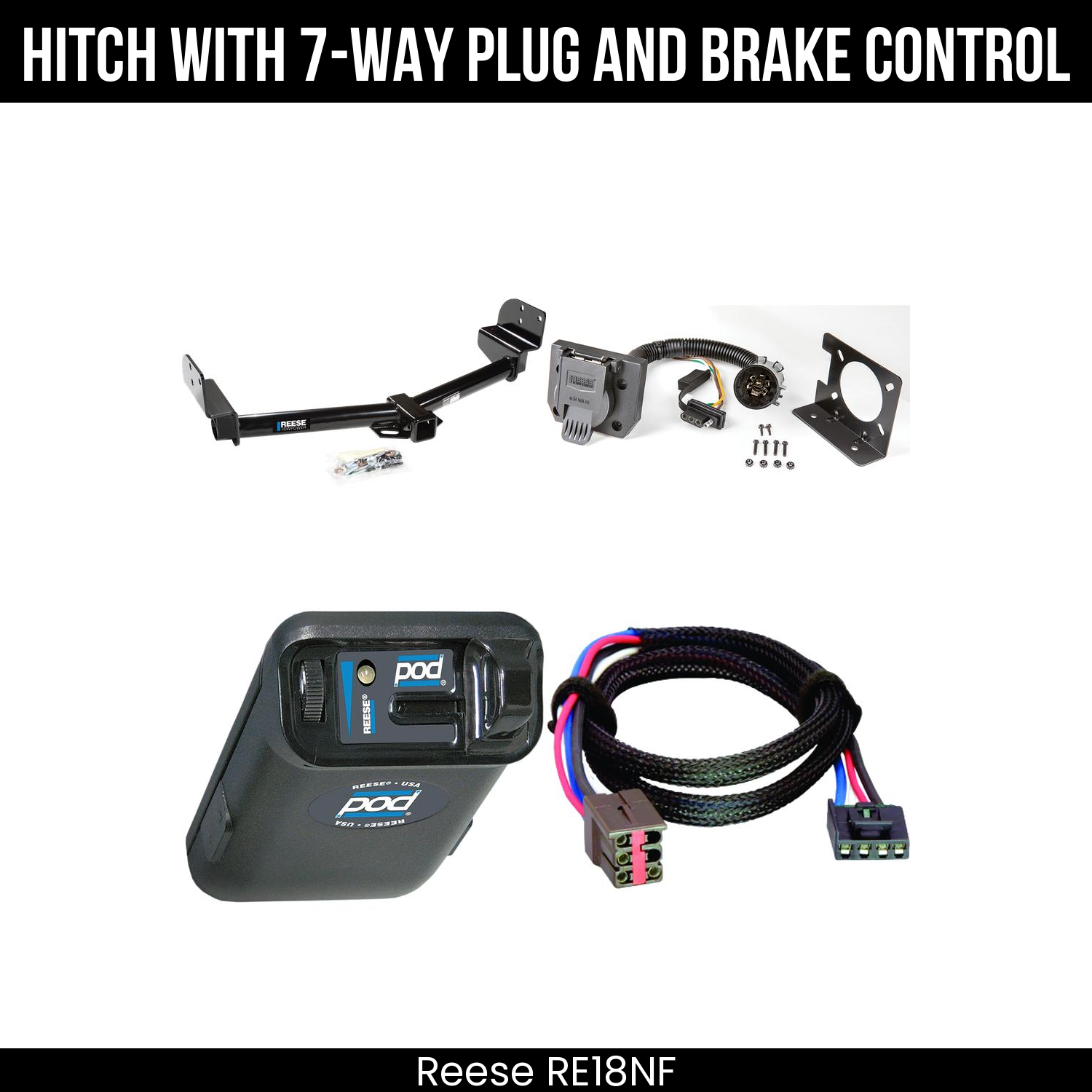 Trailer Hitch , 7-Way , Reese POD Brake Control