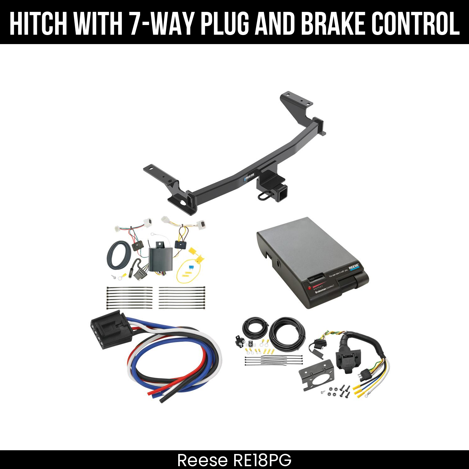 Trailer Hitch , 7-Way , Reese Brakeman Brake Control
